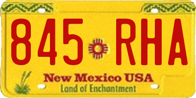 NM license plate 845RHA
