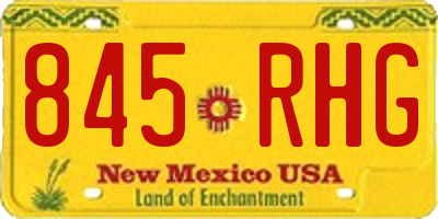 NM license plate 845RHG