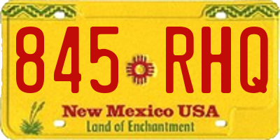 NM license plate 845RHQ