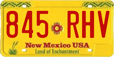 NM license plate 845RHV