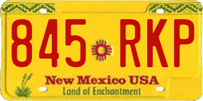 NM license plate 845RKP