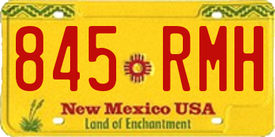 NM license plate 845RMH