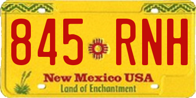NM license plate 845RNH