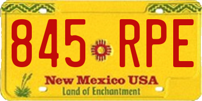 NM license plate 845RPE