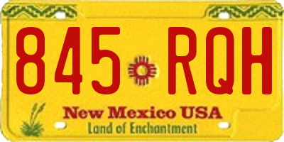 NM license plate 845RQH