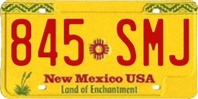 NM license plate 845SMJ