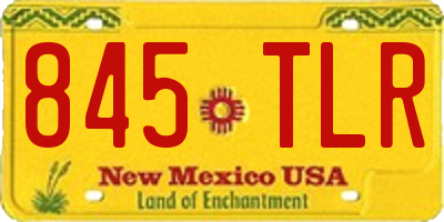 NM license plate 845TLR