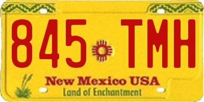 NM license plate 845TMH