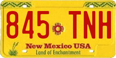 NM license plate 845TNH