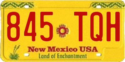 NM license plate 845TQH