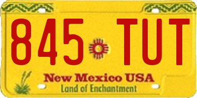 NM license plate 845TUT