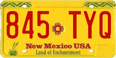 NM license plate 845TYQ