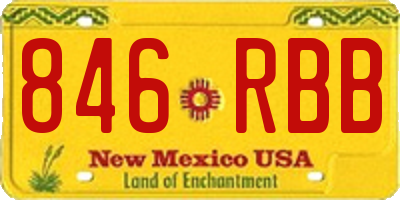 NM license plate 846RBB