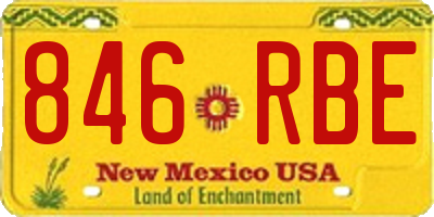 NM license plate 846RBE