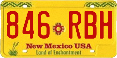 NM license plate 846RBH