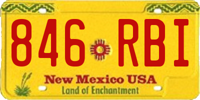 NM license plate 846RBI