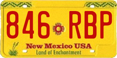NM license plate 846RBP