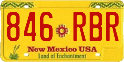 NM license plate 846RBR