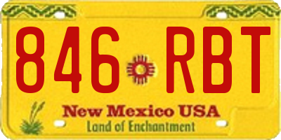 NM license plate 846RBT