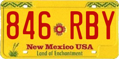 NM license plate 846RBY