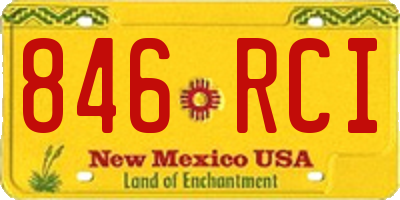 NM license plate 846RCI