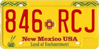 NM license plate 846RCJ
