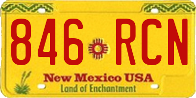 NM license plate 846RCN