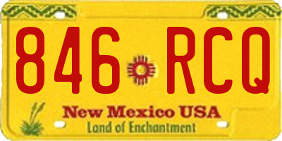 NM license plate 846RCQ