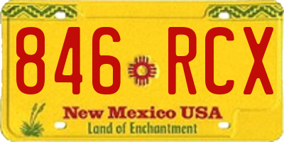 NM license plate 846RCX