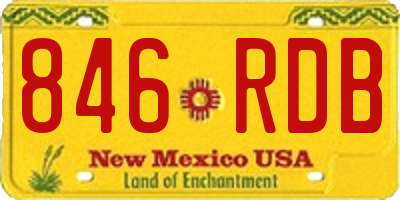 NM license plate 846RDB