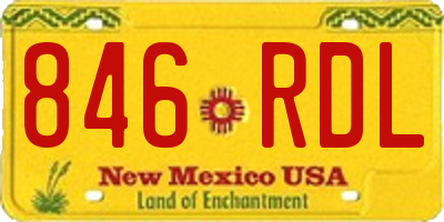 NM license plate 846RDL