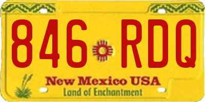 NM license plate 846RDQ