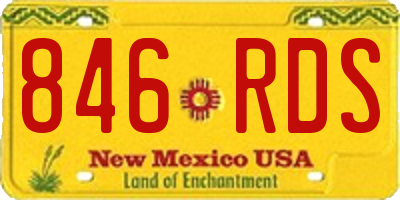 NM license plate 846RDS