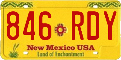 NM license plate 846RDY