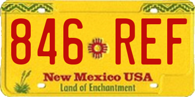 NM license plate 846REF