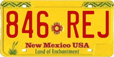 NM license plate 846REJ