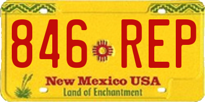 NM license plate 846REP