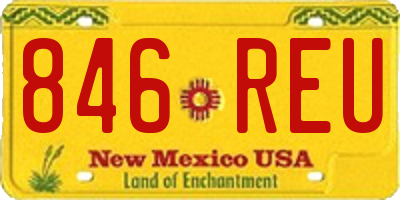 NM license plate 846REU