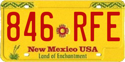 NM license plate 846RFE