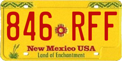 NM license plate 846RFF