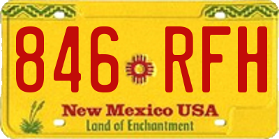 NM license plate 846RFH