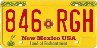 NM license plate 846RGH