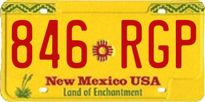 NM license plate 846RGP