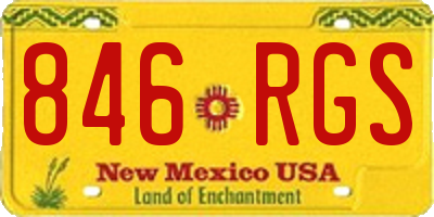 NM license plate 846RGS