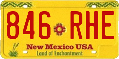 NM license plate 846RHE