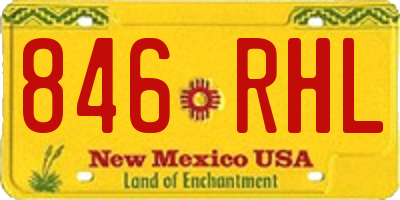 NM license plate 846RHL