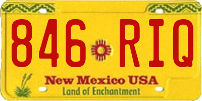 NM license plate 846RIQ