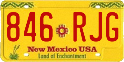 NM license plate 846RJG