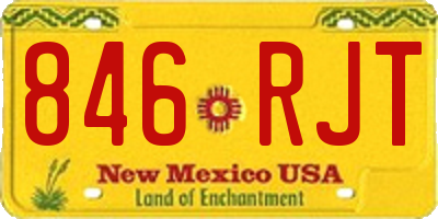 NM license plate 846RJT