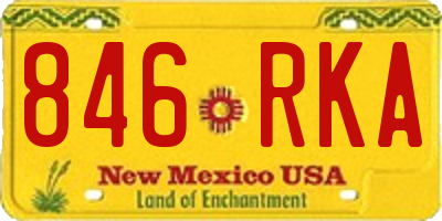 NM license plate 846RKA